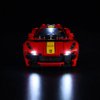 Kyglaring LED Lighting Kit (No Model) Designed for Lego Ferrari 812 Competizione 76914 Race Car Model Building kit - Without Lego Set (Classic Version)