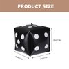 Toddmomy Foam Dice 5pcs Cube Dice Balloons Aluminum Foil Cube Balloons for Wedding Marriage Birthday Party Decor Supplies(Black)