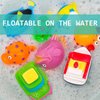 Mold Free Baby Bath Toys - Infant Baby Toys 6-12 12-18 Months - Water Table Toys Pool Toys Fish Bathtub Toys for Toddler 1-3 - Valentines Day Gifts for Boys Girls Easter Basket Stuffers Toy Boats