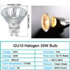 GU10 Halogen 35W Bulbs, 6 Pack GU10+C 120V 35W Halogen Light Bulbs with Long Lasting Lifespan, Dimmable MR16 GU10 Light Bulb for Track Light, Recessed Light, Range Hood Light Bulbs, 2700K Warm White