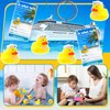 Kathfly 60 Pcs Cruise Ducks Tag Kits include 20 Rubber Cruise Ducks for Cruise Ships, 20 Cruising Rubber Duck Tag Cards, 20 Rubber Bands for Hiding Carnival Party Game Ducking Carnival Cruise Supplies