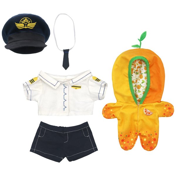 SOTOGO 2 Sets 8 Inch Doll Clothes Doll Clothes Doll Garment Suit Pajamas Toys Dolls Accessories