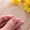 Hicarer 150 Pieces Heat Shield Guards, 6 Pieces Hair Clips, Single Hole, Clear Fusion Glue Protector for Hair Extension Using