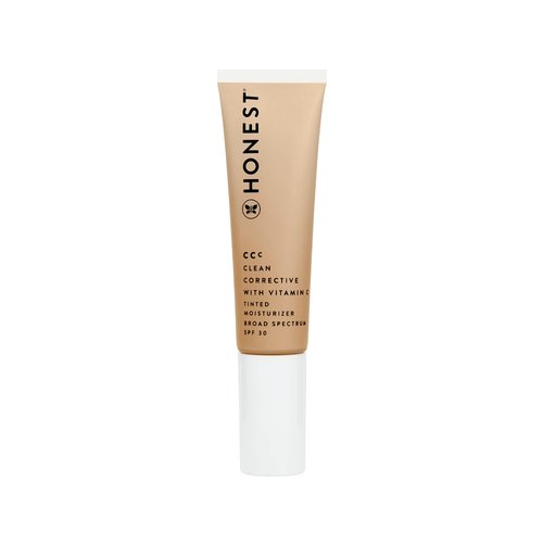 Honest Beauty CCC Clean Corrective with Vitamin C Tinted Moisturizer | Mineral SPF 30 | Vegan + Cruelty Free | Tundra Fair, 1 fl oz
