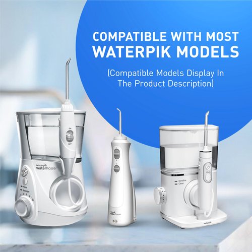 Replacement Heads for Waterpik, Water Flosser Replacement Tips for Waterpik (6 Classic Jet Tips)