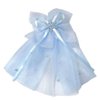 Girl Lace Hair Bow Veil Bachelorette Party Decorations Rhinestone Pink Blue Lace Hair Bow, Bridal Shower Gift, Bridesmaid Favors, for Wedding, Party