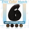 Ve Sunny Black Tape on Extensions Human Hair Natural Black Hair Extensions Tape in Real Human Hair Black Fashion Tape ins Human Hair Extensions Remy 20pcs 50g 16inch
