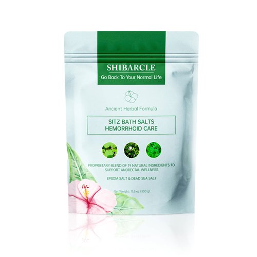 Sitz Bath for Hemorrhoid, Herbal Hemorrhoid Treatment Formula Epsom Salt Dead Sea Salt Essential Oil Plant Extract, 19 Natural Ingredients Sitz Bath Salts for Hemorrhoid Soothing & Remove 11.6 oz
