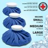 Doctor Developed Hot and Cold Pack/Ice Bag/Ice Pack/Compress [Single] - Re-useable and Waterproof with Spill-Proof caps and Durable, Anti-Leak Materials (Medium - 9", Blue)