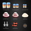 ZFE Car Foam Drill Polishing Pad Kit, 44Pcs 1inch 2inch 3inch Detail Polishing Buffing Pad Mix Size Car Detailing Kit with 5/8-11 Thread Backing pad & Adapters for Buffer Polisher Polishing, Buffing