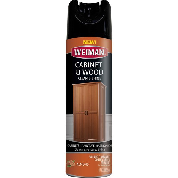 Weiman Cabinet & Furniture Polish - 17 Ounce - Aerosol Protect Clean Polish Wax Your Wood Tables Chairs Cabinets