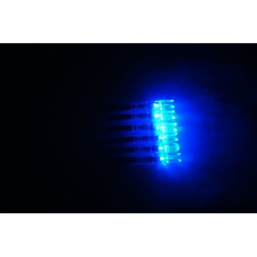 Jiexi Hwyp Automatically Lighted Led Nocks for Inner Diameter 6.3 mm Compound Bow Arrows GT Size Pack of 6 (blue)