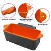 hoomdabox 2 Pack Silicone Grease Cup Liners for Blackstone 36 28 22 17 Inch Grill, Replacement of Aluminum Foil Drip Tray, Reusable Griddle Rear Grease Cup Liner Grease Tray, Orange