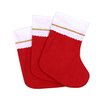 Cooraby 16 Pack Red Felt Christmas Stockings 15 Inches Xmas Fireplace Hanging Stockings Holiday Decorations Stockings for Christmas Decorations