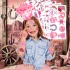 Generic Cowgirl Temporary Tattoos Birthday Party Supplies Decorations 96PCS Tattoos Stickers Super Cute Party Favors Kids Boys Girls Gifts Ideas Classroom School Prizes Themed, Pink