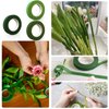 GLAMFIELDS Floral Tape and Floral Wire,Floral Arrangement Kit with Green Flower Tape for Bouquets,Boutonniere pin,White Ribbon, Wire Cutter for Bridal Bouquet kit, Wreath Making Supplies