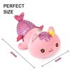Onsoyours Cute Kitten Mermaid Plush Toy Stuffed Animal Kitty Soft Mermaid Cat Plush Pillow for Kids (Pink Cat Mermaid, 12")