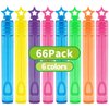 66 Pieces Mini Bubble Wands,Bubble Party Favors Assortment Toys for Kids,Themed Birthday, Halloween, Goodie Bags, Carnival Prizes, Wedding,Outdoor Gifts for Girls & Boys