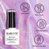 RARJSM Holographic Nail Polish Neon Hot Pink Gel 7.5ML Gorgeous Glossy Hologram Curing Required Art Manicure Salon DIY at Home