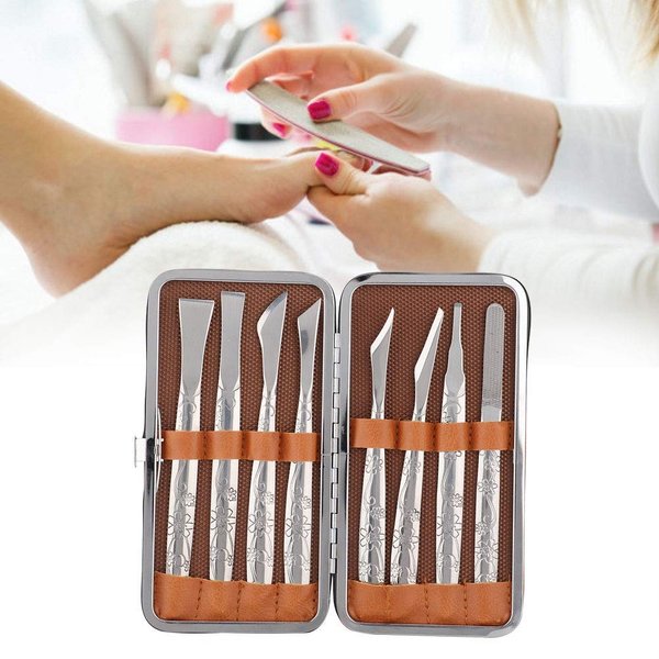 Footstep Dead Skin Horny Tool, Remove 8 Pcs of Stainless Steel Foot File Dead Skin Horny Remover Foot Calluse Shaver Pedicure Tool Set, Foot Skin Planer Foot Stone Foot Board