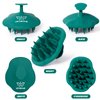 URTHEONE Scalp Massager Shampoo Brush for Hair Growth,Soft Silicone Scalp Scrubber Shower Brush for Women Men Kids Stress Relax&Scalp Exfoliator,Scalp Scrubber for Dandruff Removal (Forest)