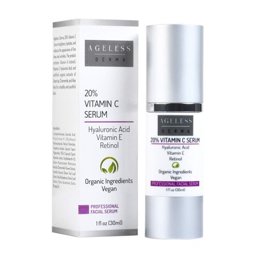 Ageless Derma Professional Vitamin C Serum with Retinol and hyaluronic acid by Dr. Mostamand