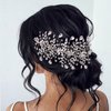 Wedding Tiara Bridal Hair Piece Silver Rhinestone Hair Accessory For Ladies,Rhinestone Bridal Bridesmaid Hair Comb Accessories(Silver One on the Right)