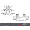 American Valve P200U-40 1" PVC True Union Ball Valve, 1-Inch