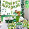 Turtle Party Decorations - Including Turtle Balloons, Happy Birthday Banner, Cake Topper, and Green Tablecloth for Under the Sea Party Decorations Turtle Birthday Party Supplies