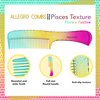 Allegro Comb 1004 Wide Tooth Detangling Hair Combs For Women, Stylists & Curly Hair Teasing Comb Mens Comb 1 Piece. (Flora's Festive)
