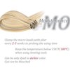 Micro Link Hair Extensions Human Hair 30g 18inch#(1660) Highlight Golden Blonde Microlink Hair Extensions Human Hair Microbead Hair Extensions Microlink Hair Extensions Micro Link Hair Extensions