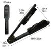 Clamp Hair Brush Straightener Detangler Splint Comb Nylon Bristle Double Sided Straightening Brush Air Vented Flat for Wet,Dry,Fine,Thick Natural Hair