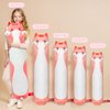 Mewaii Artist-Designed Ultra Soft Long Cat Plush Body Pillow, Extra Stuffing for Comfort, Premium Quality Stuffed Animal Gift for Girlfriend or Cat Lovers (Pink Cat Body Pillow 20 Inch)