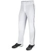 CHAMPRO Unisex-Youth Triple Crown Open Bottom Piped Baseball Pants, White/Black, X-Small