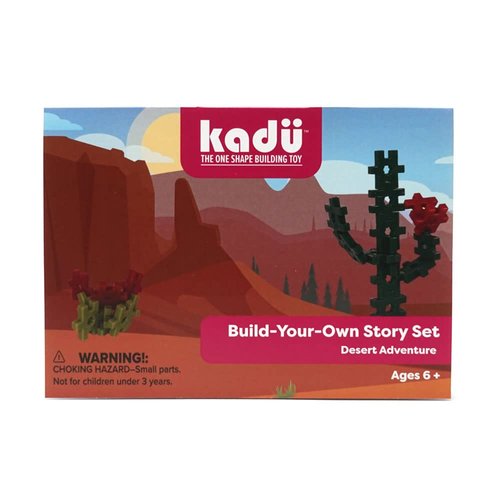 Incredibly Interconnectable Toys KADU Desert Adventure - Build Your Own Story 50pc Set - STEM/STEAM Building + Construction Toy, for Open + Imaginative Play Ages 5+