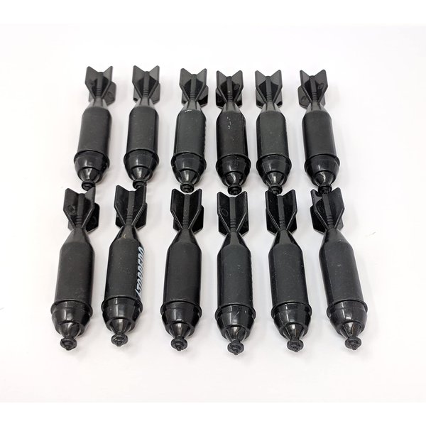 Military Navy Toy Torpedo Missiles Playset for Action Figures Diorama Sets Aircraft Ships and Submarines - 12 Pieces