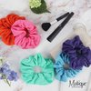 Jumbo Cotton Scrunchie Hair Tie - Red