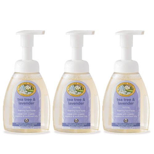 Oregon Soap Company - Foaming Hand Soap, Hand Soap Refills and Self Foaming Liquid Hand Soap, Liquid Hand Soap Bulk for Hand Wash, Tea Tree Lavender, 8.3 Oz, 3 Pack