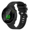 LOKEKE for Garmin Forerunner 55 Replacement Band - 20mm Replacement Silicone Wrist Watch Band Strap For Garmin Forerunner 55/ Garmin Forerunner 245 (Silicone Black)