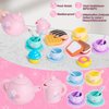 Silicone Tea Party Set for Little Girls,PRE-WORLD 25PCS Toys Toddler Tea Set with Play Food Dessert Cookies,Doughnut,Cake,Carrying Bag,Kids Kitchen Pretend Role Gifts for Girls Boys Age 3 4 5 6