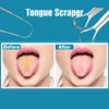 3 PCS Metal Tongue Scraper, Tongue Scrapers for Adults, Stainless Steel Tounge Scrappers, Tounge Scraper, Portable Tongue Scrappers YLYL