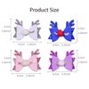 4 Pcs Christmas Bows hair, Glitter Headwear Hairpin for Girls Christmas Accessories Colorful Christmas Antler Hair Pins