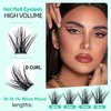 Bodermincer Lashes Clusters 10+12mm/12+14mm/14+16mm/16+18mm/10-12-14-16mm/14-16-18mm Mixed and 8-20mm to Choose Lashes Extension Kit lash Clusters Lashes Wispy Eyelash Extension （10-12-14-16mm Mixed)