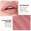 BINGBRUSH 3 Colors Matte Red Lipstick Pack Set,Long Lasting 24 Hour Waterproof Velvet Nonstick Cup Lipgloss Lip Stain Pigmented Lip Makeup Gift Sets (01#&02#&03#)