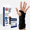 Doctor Developed Carpal Tunnel Wrist Brace for Night Support - Wrist Brace for Carpal Tunnel with Wrist Splint - Sleep Brace for Sprained Wrist - F.D.A Medical Device & Handbook (Left Hand)