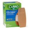 Medline Curad Flex-Fabric Adhesive Bandages with Stretch to Conform to Wounds, 2 x 4 Inches, (50 Count)
