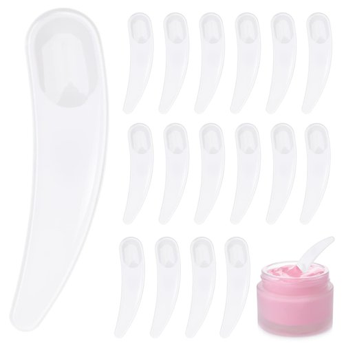Beaupretty 50pcs Reusable Makeup Spatula Facial Spoon Cosmetic Scoop Tools Women Girls Home Use