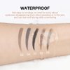 4 Pcs Ultimate Eyebrow Retractable Definer Pencils,Dual-Sided Natural Soft Textured Eyebrow Pencil, for Daily Look Eyebrow Makeup,Brow Brush,Fine Tip-Medium Brown