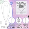 Juexica 48 Pcs Volleyball Team Gifts for Teen Girls: 12 Hair Scrunchies 12 Charm Bracelet 12 Necklace and 12 Love Pattern Waterproof Cosmetic Bags for Players and Volleyball Lovers
