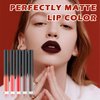 CAHIUYOA 5PCS Matte Liquid Lipstick Set Ruby Dark Brown Red Lip Tint Stain Lip Gloss Set for Women Velvet Long Lasting Waterproof Lipstick Lip Makeup Sets 05